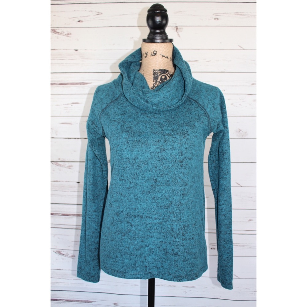 Olive & Oak Cowl Neck Sweater Teal Super Soft